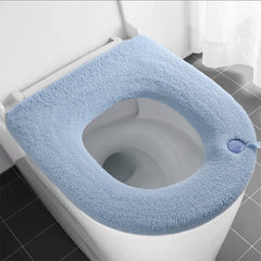 Thickened Toilet Seat Cushion with Handle - Washable & Reusable