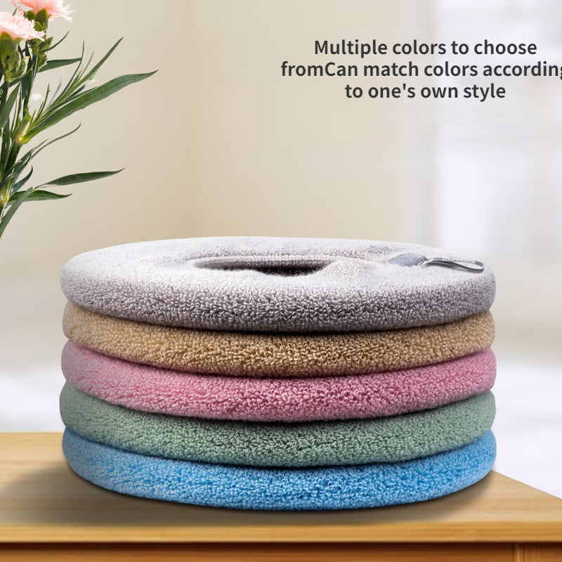 Thickened Toilet Seat Cushion with Handle - Washable & Reusable