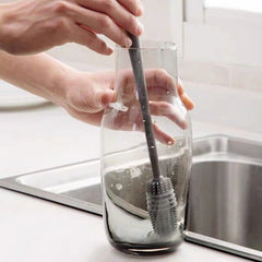 Silicone Cup Brush Long Handle Household Bottle Cleaning