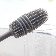 Silicone Cup Brush Long Handle Household Bottle Cleaning