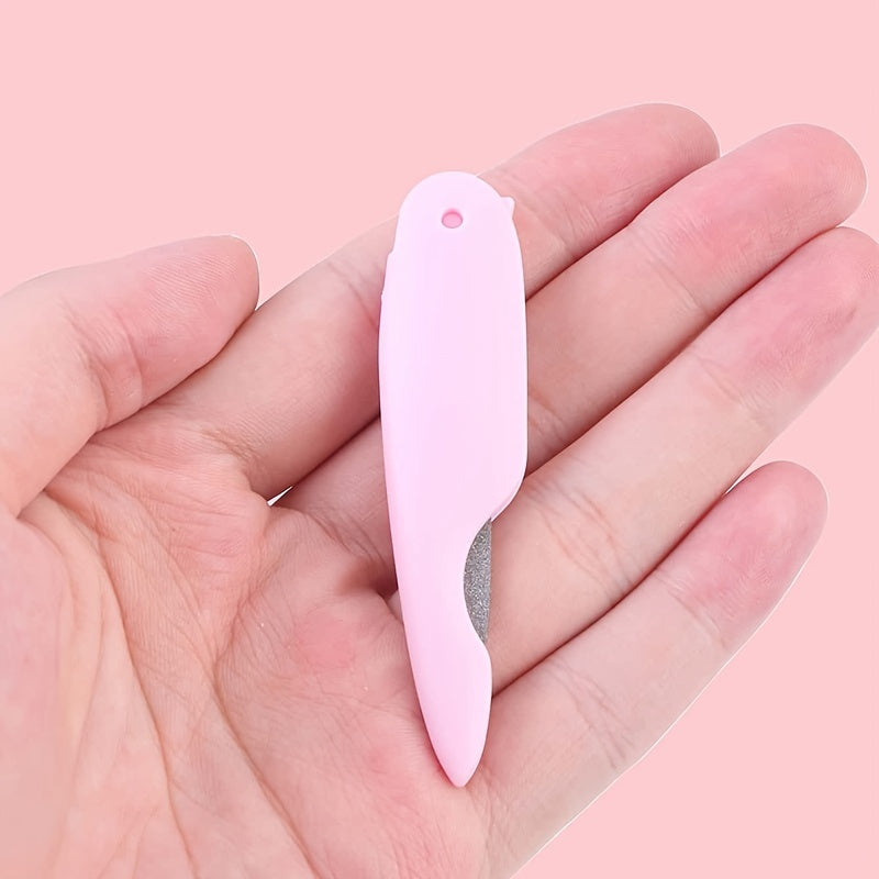 Stainless Steel Folding Nail File - Double Sided Cuticle Shaping