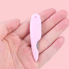 Stainless Steel Folding Nail File - Double Sided Cuticle Shaping