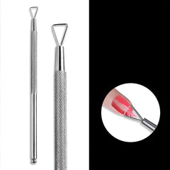 Stainless Steel Nail Polish Removal Stick Nail Cleaning Tool