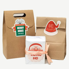 40pcs Merry Christmas Thank You Stickers, Large Size, 10 Sheets