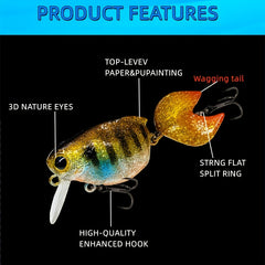 1pc 5 7 5g Goldfish Floating Fishing Lure Bionic Artificial Wobbler Hard Baits