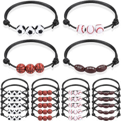 Sports Charm Bracelets Soccer Volleyball Basketball Baseball