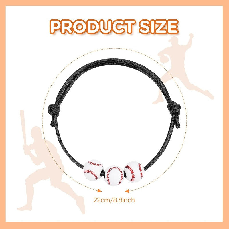 Sports Charm Bracelets Soccer Volleyball Basketball Baseball