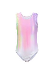 Gradient Sleeveless Ballet Leotard Girls Dancing Suit