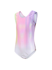 Gradient Sleeveless Ballet Leotard Girls Dancing Suit