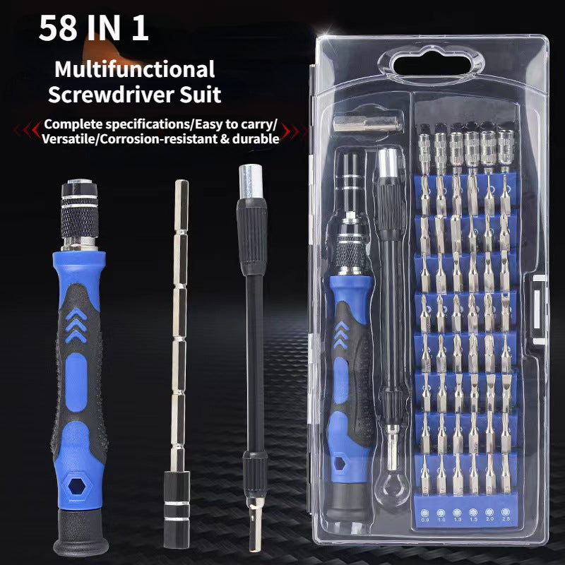 58-in-1 Screwdriver Set for Mobile Phones Watches Glasses Maintenance Tools