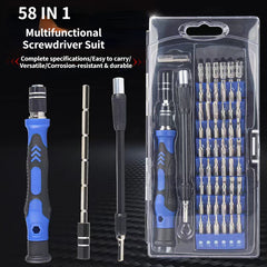 58-in-1 Screwdriver Set for Mobile Phones Watches Glasses Maintenance Tools