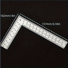 Stainless Steel L Shaped Ruler Carpenters Square Framing Measuring Tool