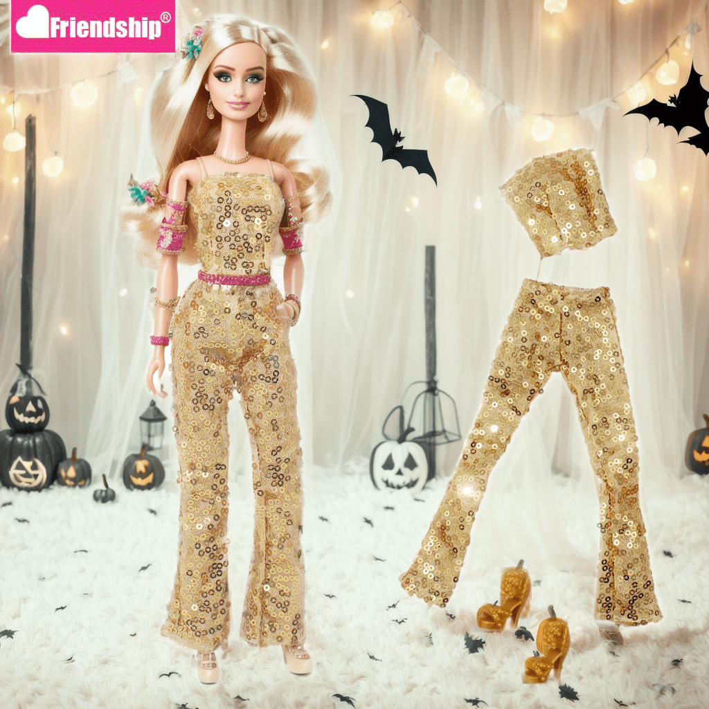 High Timing Show Doll Sequin Set - Halloween Christmas Doll Cloth