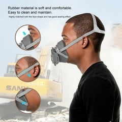 Safety Half Face Mask Respirator Protect Painting Spray Filters