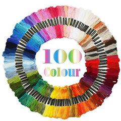 50-150pcs Mixed Sewing Thread Cross Stitch Embroidery Polyester Thread