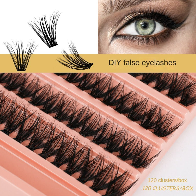 Natural Look Lash Clusters Wispy D Curl Eyelash Extension 16mm
