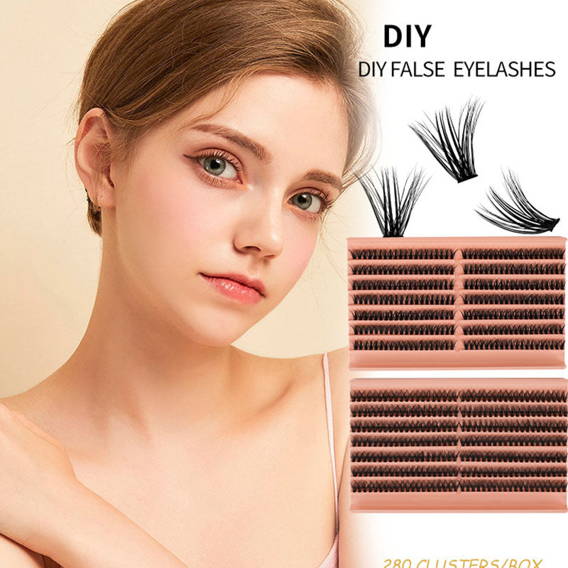 Natural Look Lash Clusters Wispy D Curl Eyelash Extension 16mm