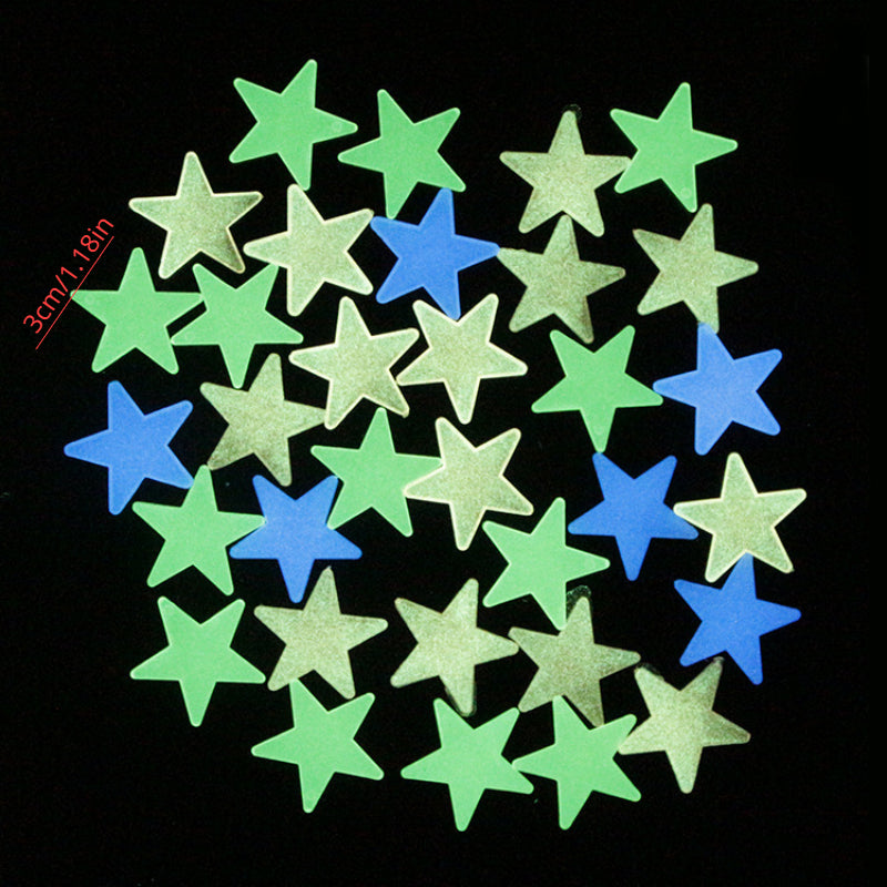 Luminous Stars Moon Wall Sticker Fluorescent Patch