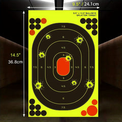 High Visibility 13X36 Fluorescent Self Adhesive Practice Targets St