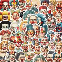 50pcs Joker Graffiti Waterproof Stickers for Laptop Tablet Guitar