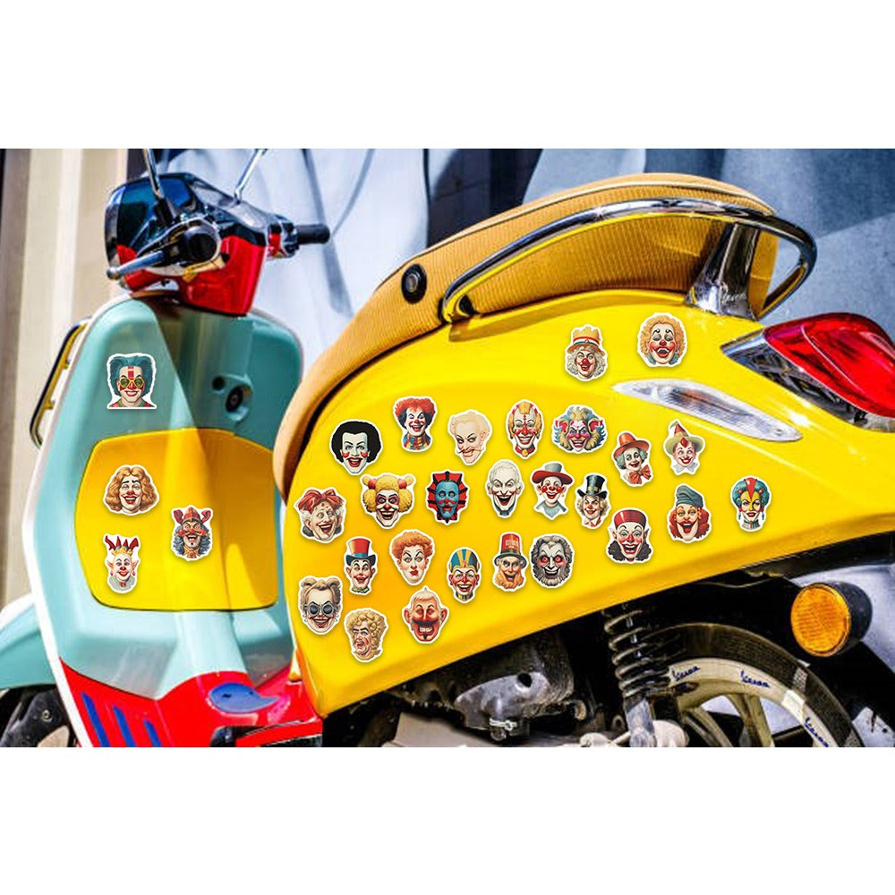 50pcs Joker Graffiti Waterproof Stickers for Laptop Tablet Guitar