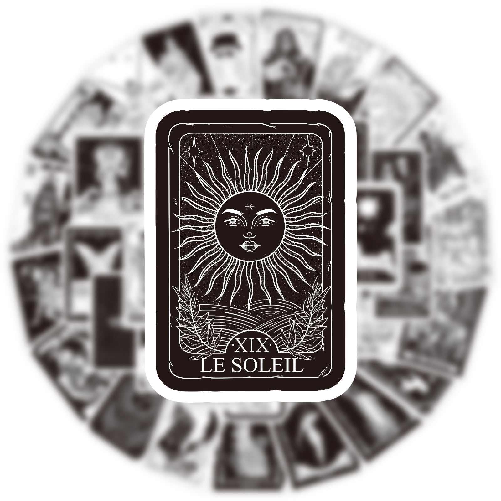 60pcs Tarot Witch Doodle Waterproof Stickers Pack