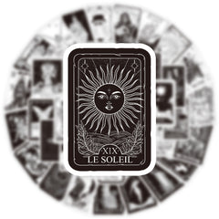 60pcs Tarot Witch Doodle Waterproof Stickers Pack