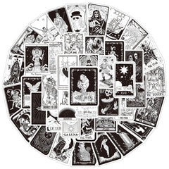 60pcs Tarot Witch Doodle Waterproof Stickers Pack