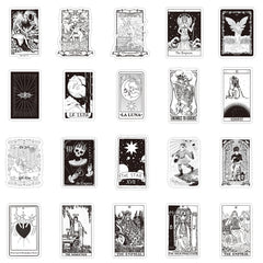60pcs Tarot Witch Doodle Waterproof Stickers Pack