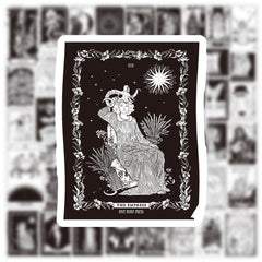 60pcs Tarot Witch Doodle Waterproof Stickers Pack