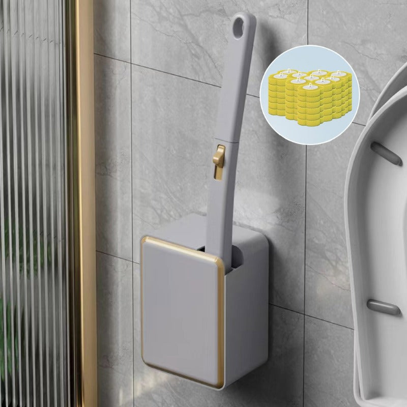 Wall Mounted Toilet Brush Silicone Cleaning Brush