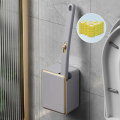 Wall Mounted Toilet Brush Silicone Cleaning Brush