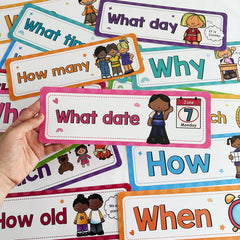 16 Pcs English Sentences Flashcards Learning Posters Educational Toys