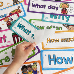 16 Pcs English Sentences Flashcards Learning Posters Educational Toys