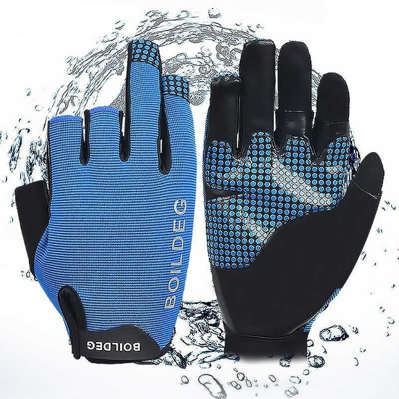 1pair Anti Slip 3 Fingerless Fishing Gloves Breathable Outdoor Sports Shore