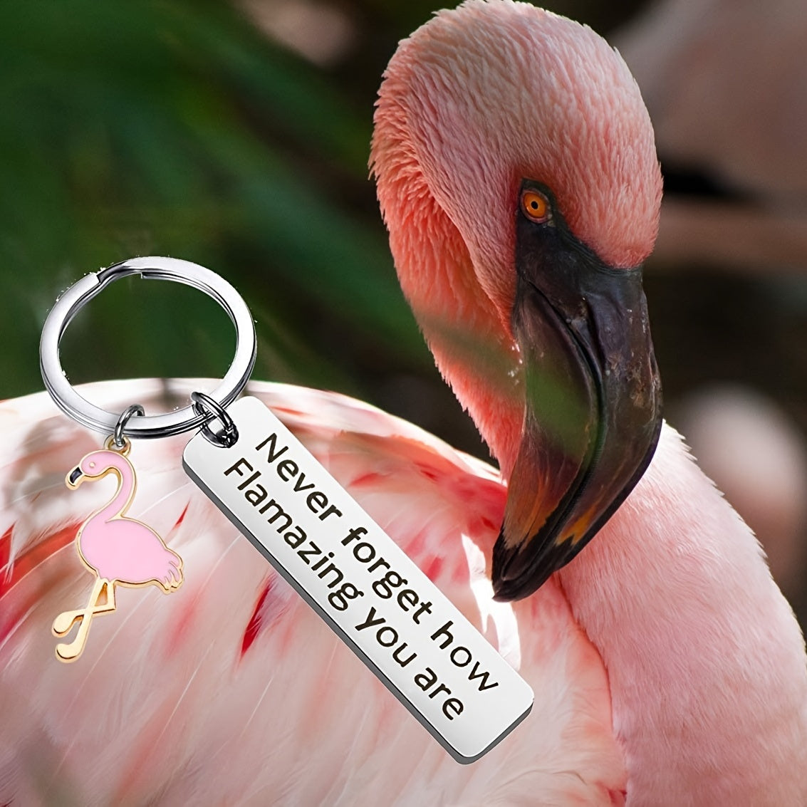 Flamingo Keychain Never Forget How Flamazing You Are Jewelry