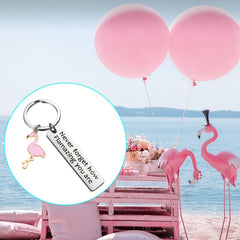Flamingo Keychain Never Forget How Flamazing You Are Jewelry