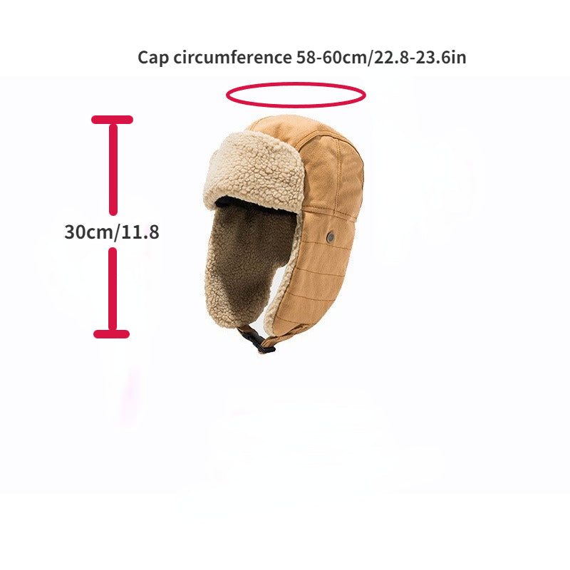 Winter Ear Protection Hat Windproof Warm Earflap Cap