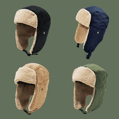 Winter Ear Protection Hat Windproof Warm Earflap Cap
