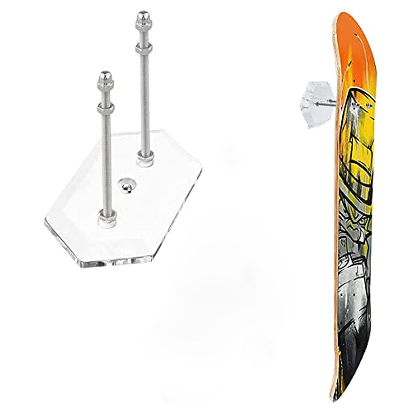 Skateboard Wall Mount Display Hanger Acrylic Vertical Horizontal Storage