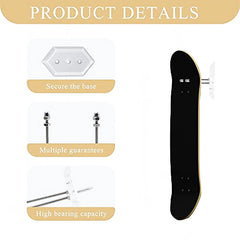 Skateboard Wall Mount Display Hanger Acrylic Vertical Horizontal Storage