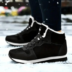 Women's High Top Thermal Running Shoes Plush Inner Winter Sneakers