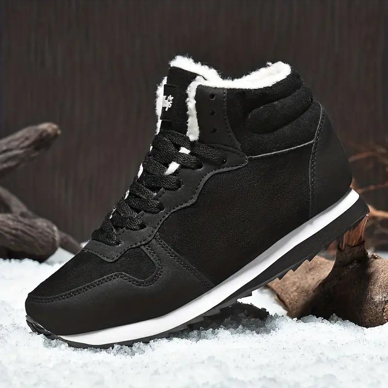 Women's High Top Thermal Running Shoes Plush Inner Winter Sneakers