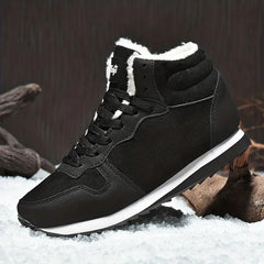 Women's High Top Thermal Running Shoes Plush Inner Winter Sneakers
