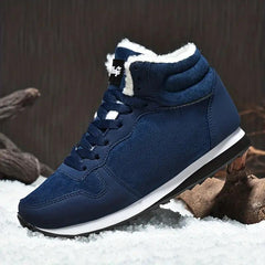 Women's High Top Thermal Running Shoes Plush Inner Winter Sneakers
