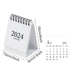Mini Desk Calendar Aug to Dec Small Desktop Calendar with Stickers