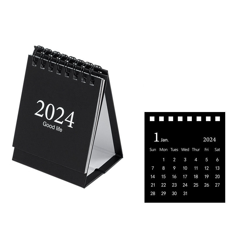 Mini Desk Calendar Aug to Dec Small Desktop Calendar with Stickers