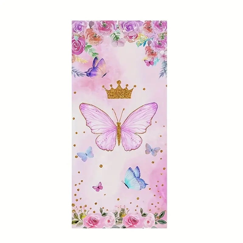 50 Pink Butterfly Party Candy Gift Bags Strawberry Packing Bag Wedding Supplies