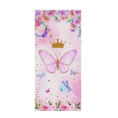 50 Pink Butterfly Party Candy Gift Bags Strawberry Packing Bag Wedding Supplies