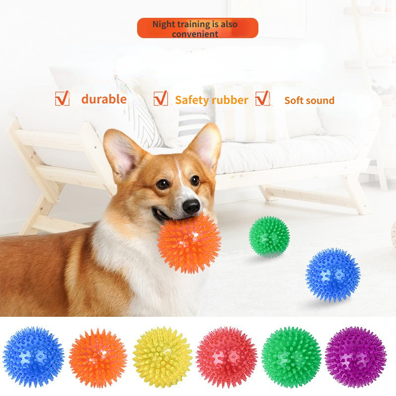 Durable Dog Teeth Cleaning Toy Rubber Molar Ball